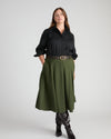 Aleya Pleated Ponte Skirt - Kombu Green | Plus Size & Straight Size Women's Fashion | Universal Standard