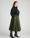 Aleya Pleated Ponte Skirt - Kombu Green | Plus Size & Straight Size Women's Fashion | Universal Standard