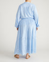 Tosca Embroidered Linen Maxi Skirt - Cielo Blue | Plus Size & Straight Size Women's Fashion | Universal Standard