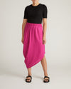 Geneva Linen Blend Skirt - Hyper Pink | Plus Size & Straight Size Women's Fashion | Universal Standard