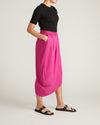 Geneva Linen Blend Skirt - Hyper Pink | Plus Size & Straight Size Women's Fashion | Universal Standard