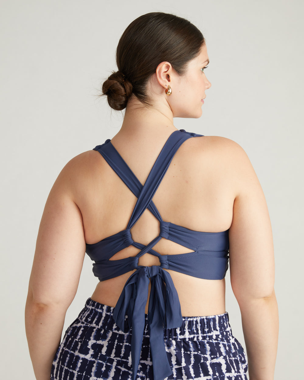 The Plunge Bikini Top - Classic Navy