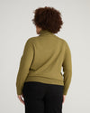 Renee Savvy Fine Knit Raglan Turtleneck - Capulet Olive