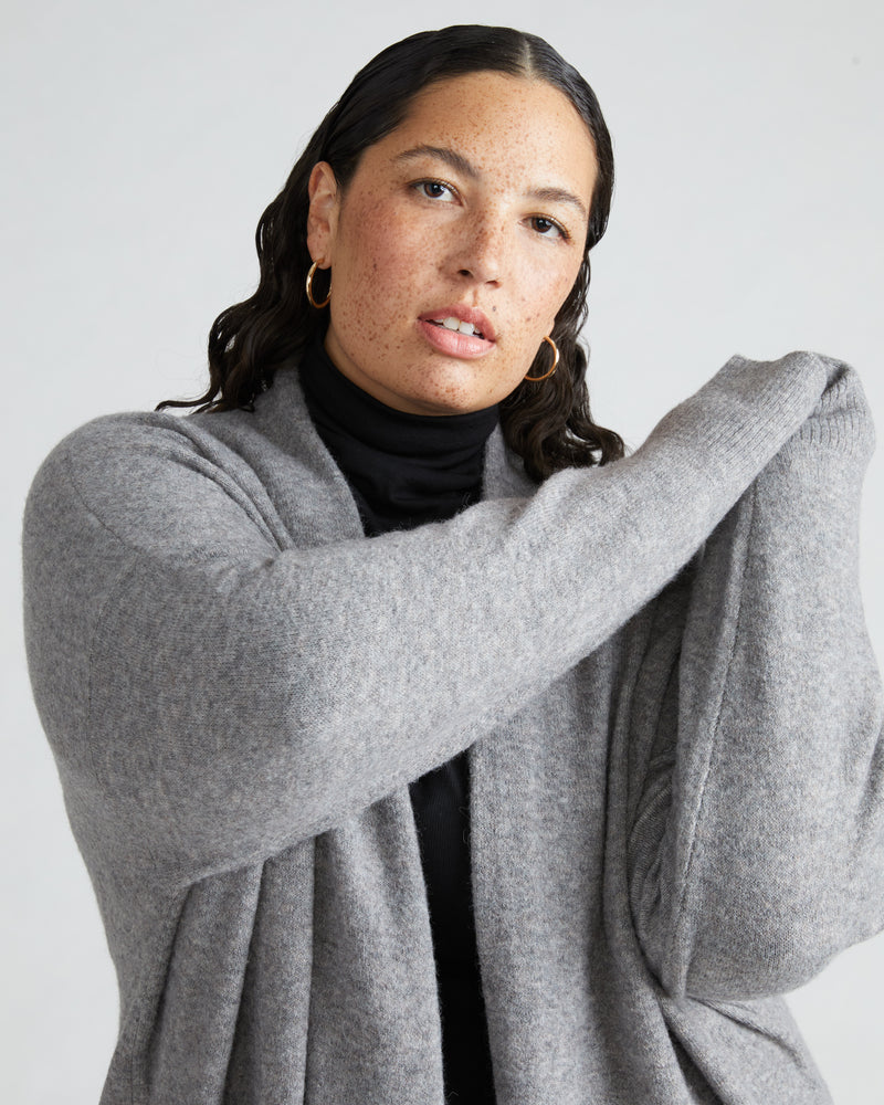 Eli Eco Alpaca Duster - Perfect Grey
