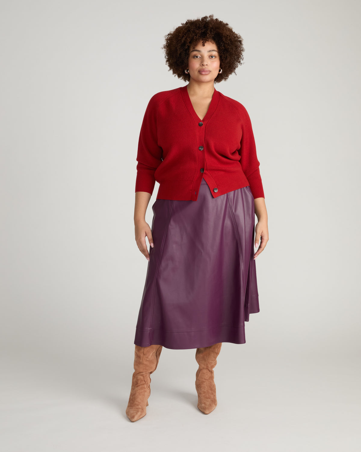 Better-Than-Wool Cardigan - Autumnal Red