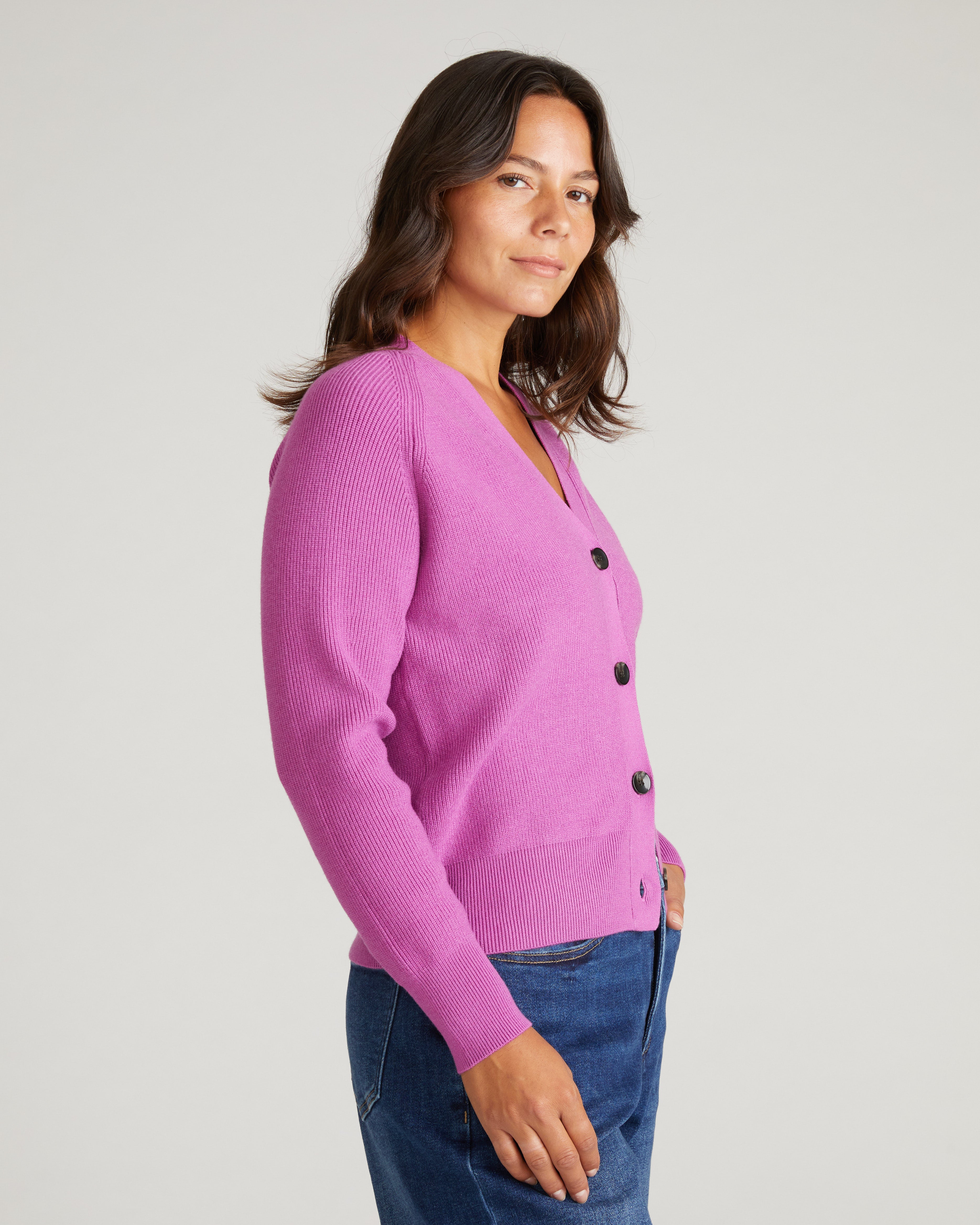 Better-Than-Wool Cardigan - Purple Vision – Universal Standard