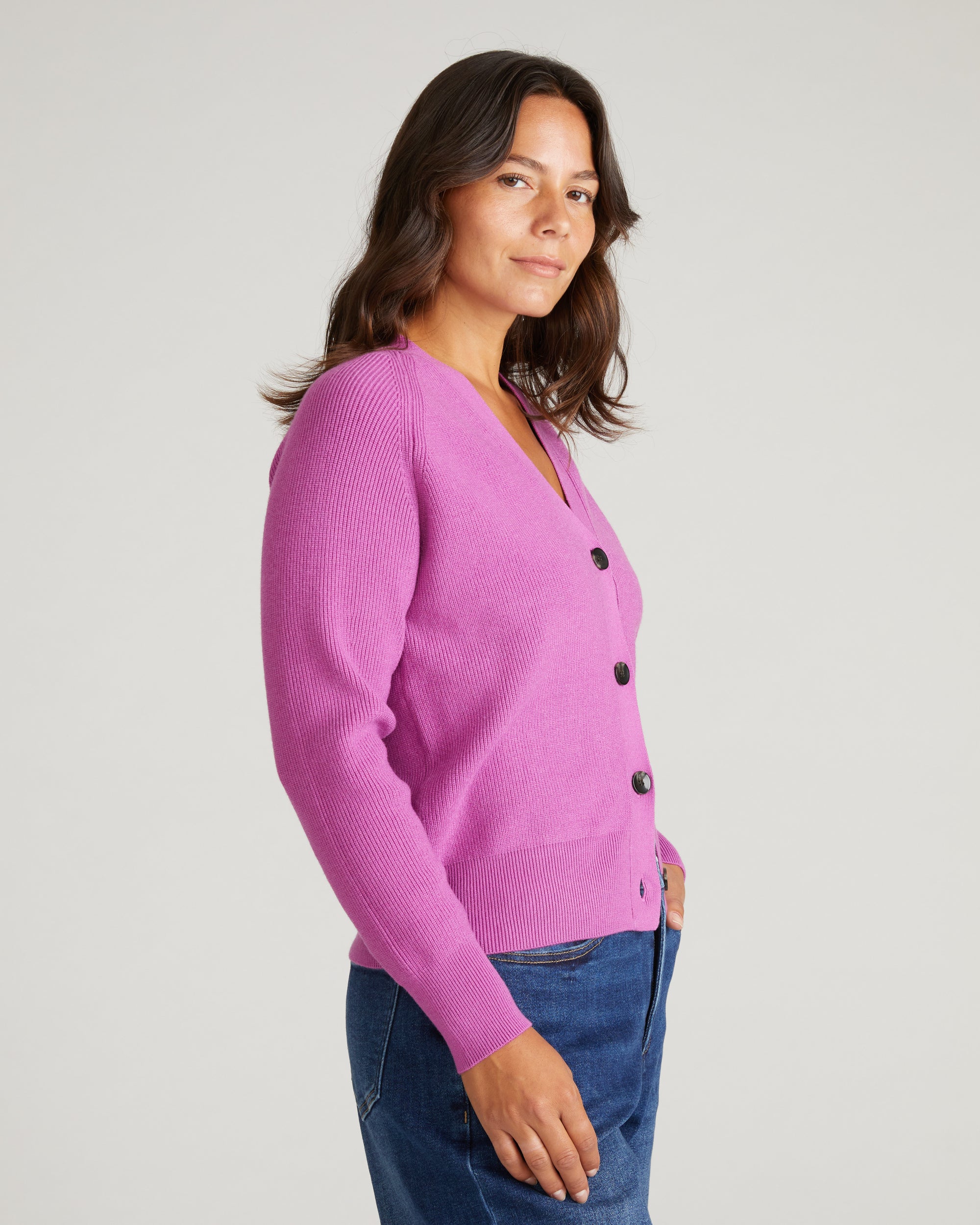 Better-Than-Wool Cardigan - Purple Vision