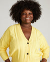 Cable Knit Cardigan - Banana Pudding