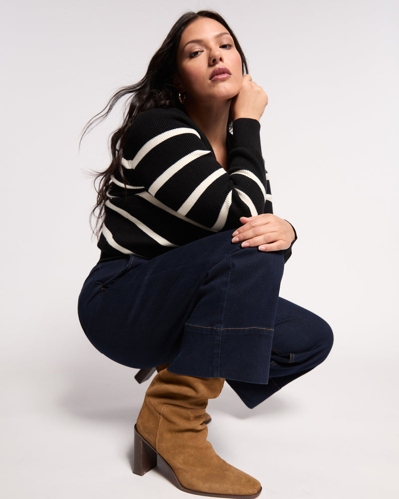 Carol High Rise Cropped Jeans - Dark Indigo | Plus Size & Straight Size Women's Fashion | Universal Standard