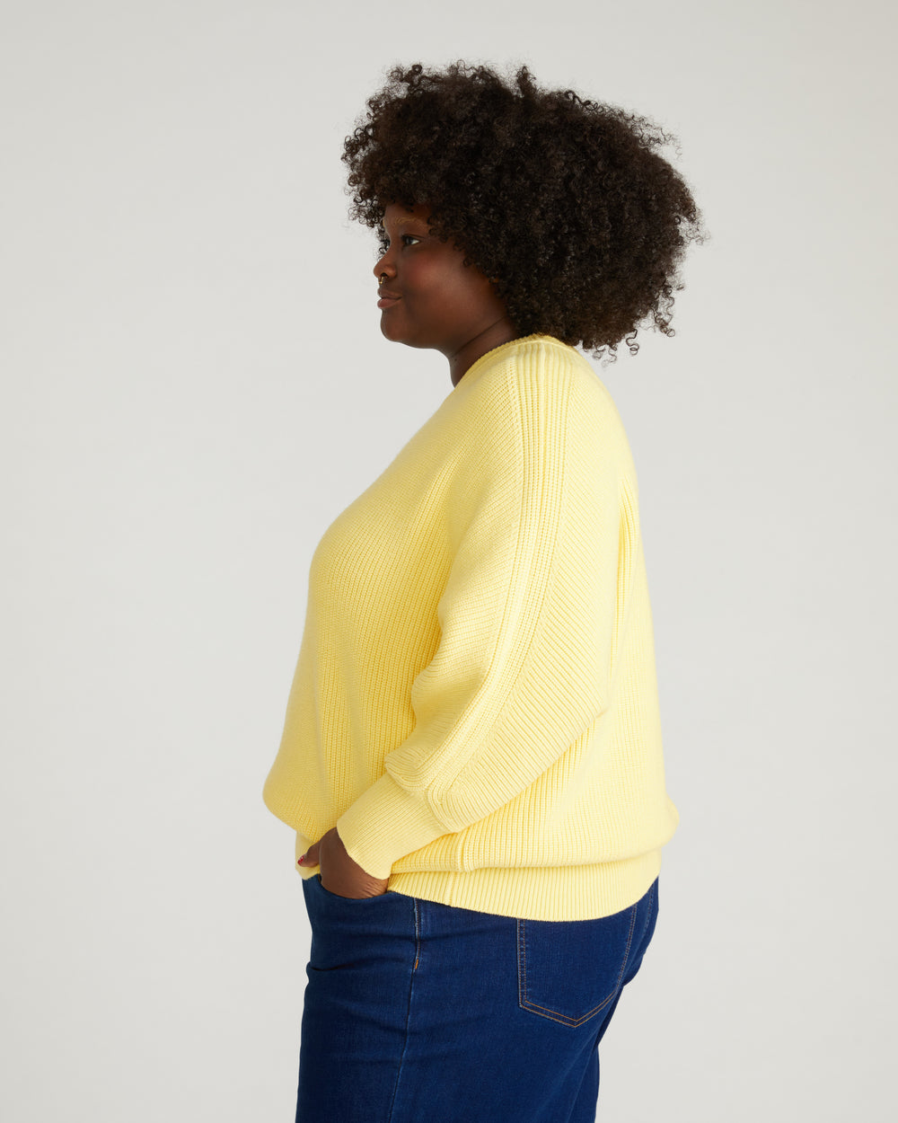 Better-Than-Wool Dolman Sweater - Banana Pudding