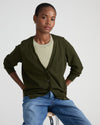 Savvy Fine Knit V-Neck Cardigan - Deep Moss | Plus Size & Straight Size Women's Fashion | Universal Standard
