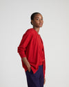 Savvy Fine Knit V-Neck Cardigan - Autumnal Red | Plus Size & Straight Size Women's Fashion | Universal Standard