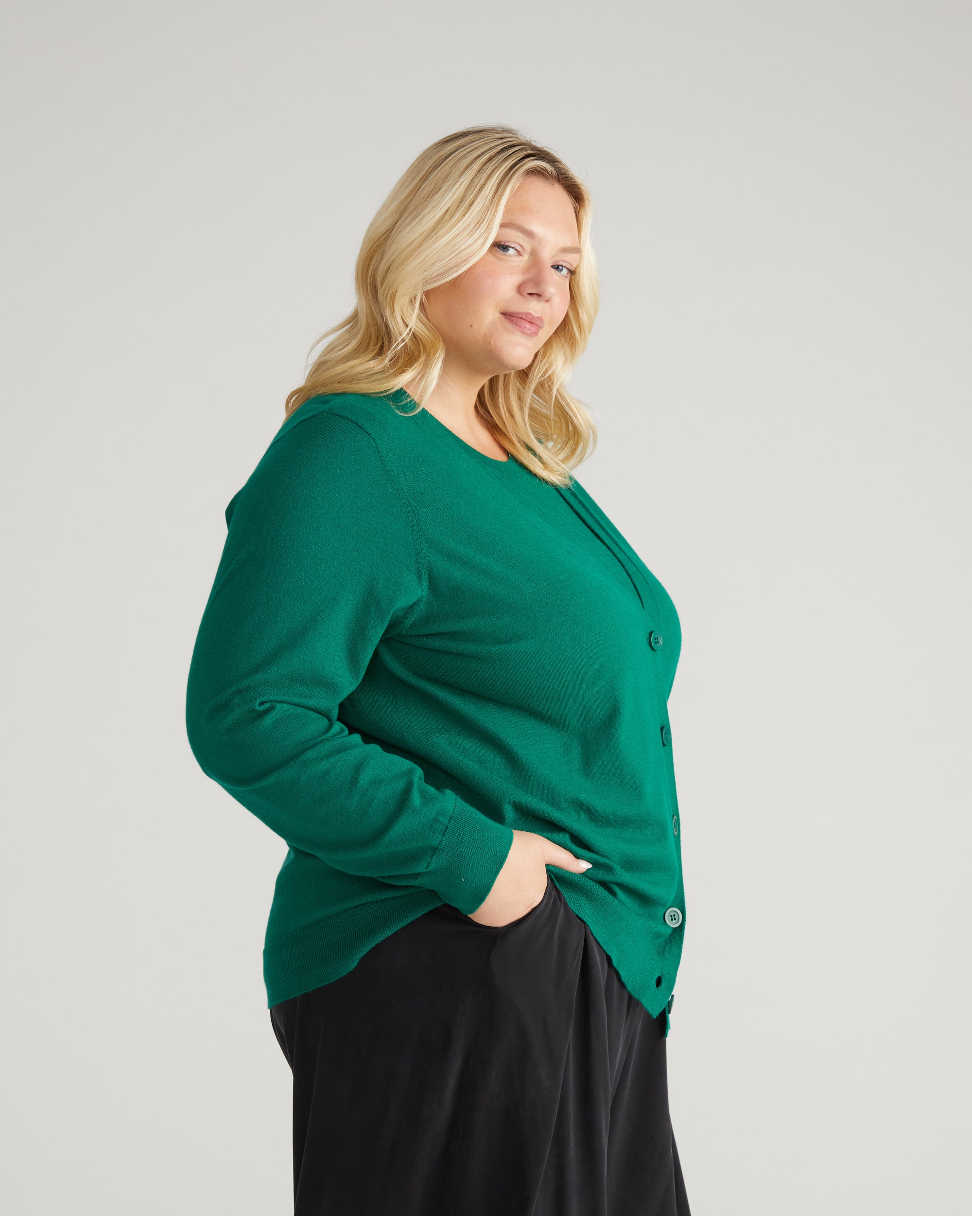 Savvy Fine Knit Cardigan - Aventurine