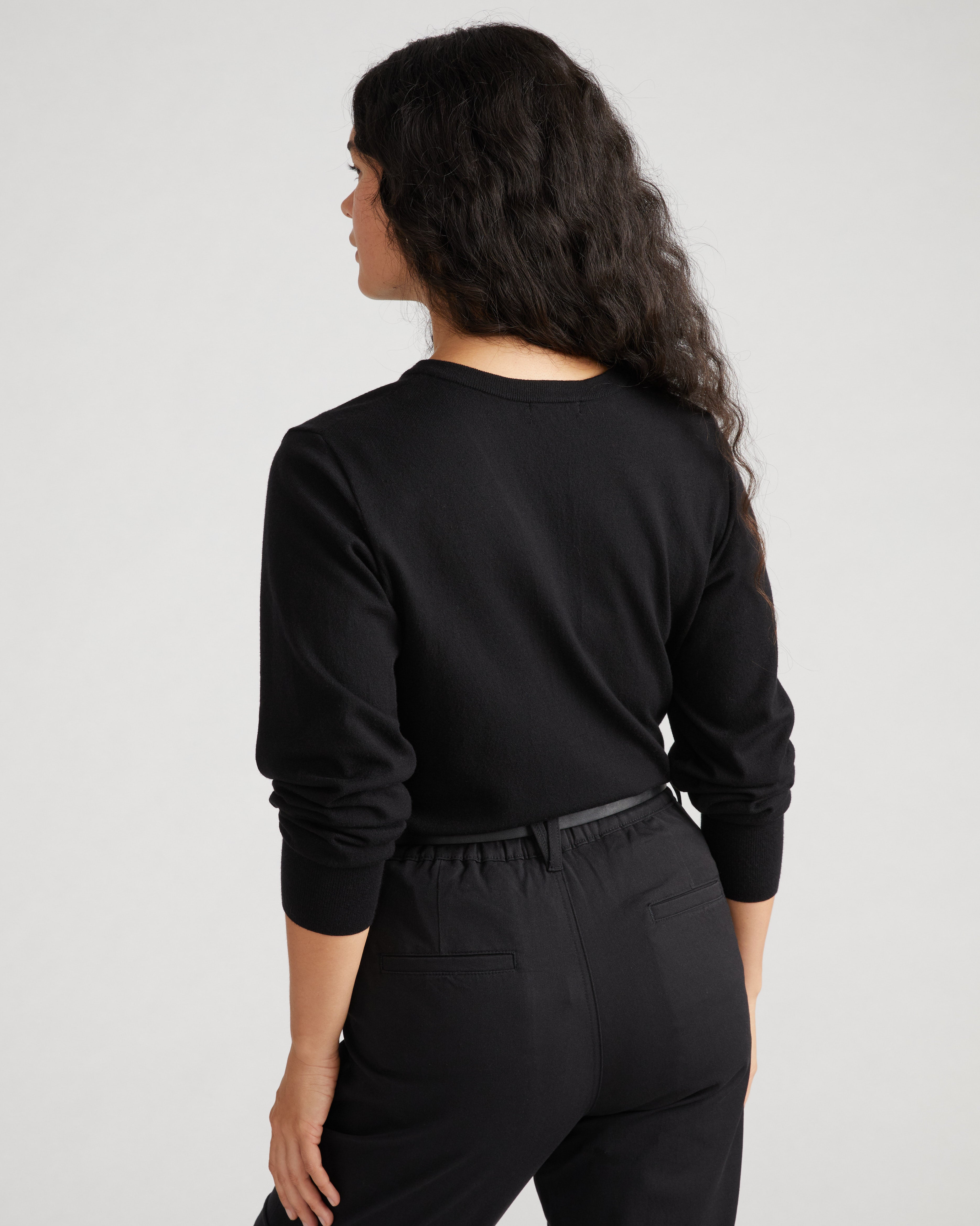 トップス CLESSTE FINE WOOL V-NECK KNIT PULLOVER FINE WOOL V-NECK KNIT PULLOVER (BLACK)