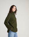 Better-Than-Wool Oversize Turtleneck Sweater - Deep Moss