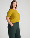 Savvy Fine Knit Sweater Top - Martini Olive | Plus Size & Straight Size Women's Fashion | Universal Standard