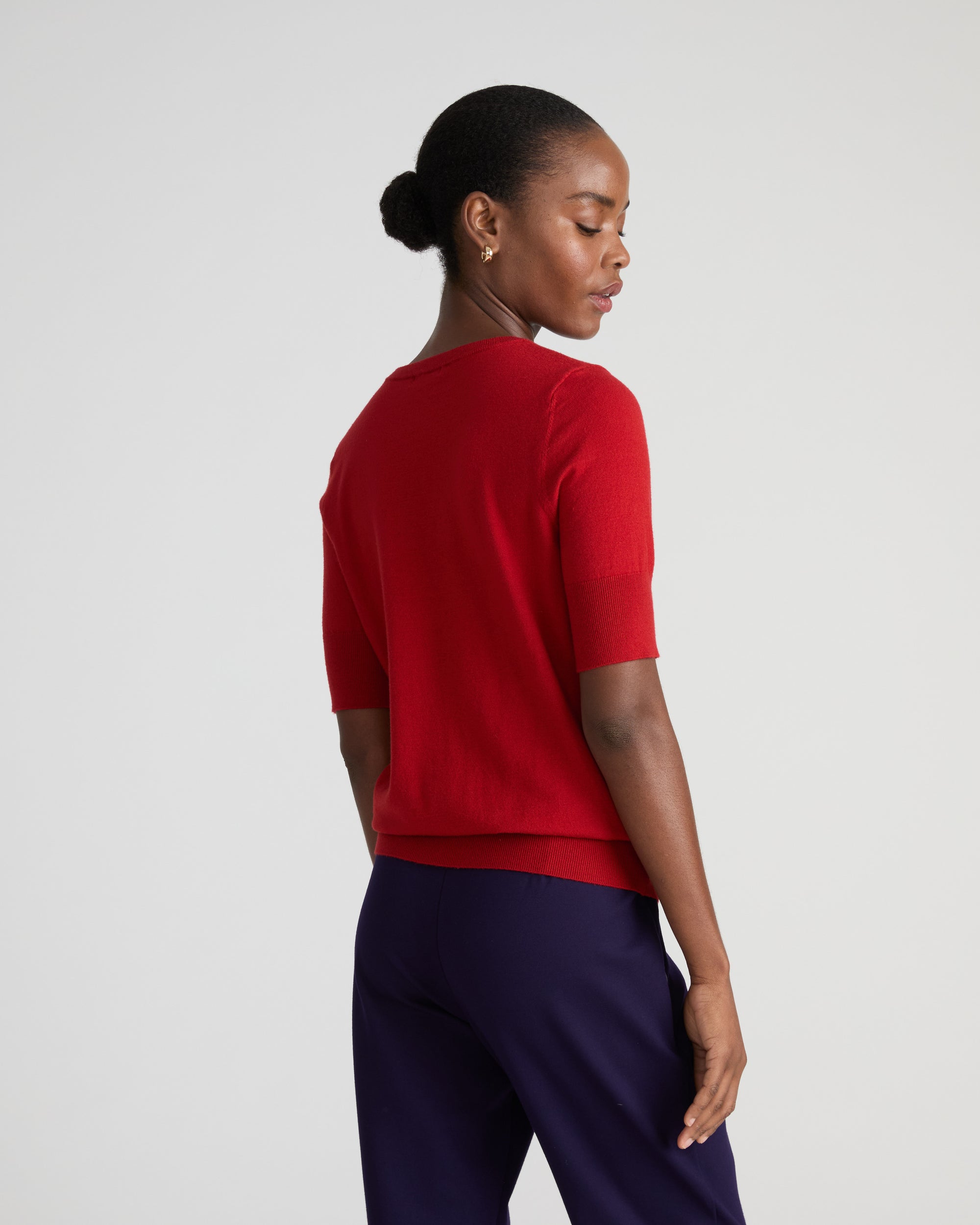Savvy Fine Knit Sweater Top - Autumnal Red | Plus Size & Straight Size Women's Fashion | Universal Standard
