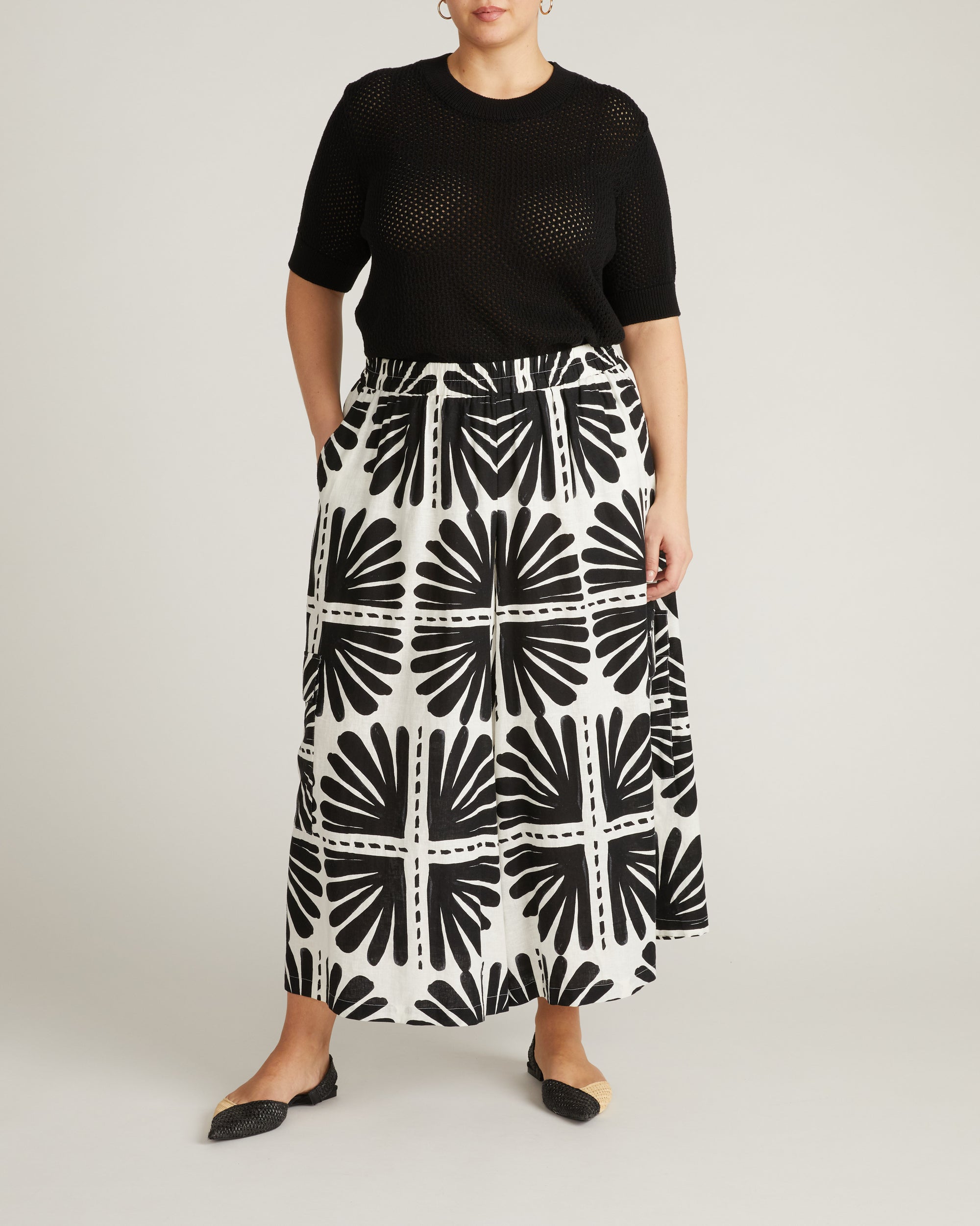 Rosie Pointelle Sweater Top - Black | Plus Size & Straight Size Women's Fashion | Universal Standard