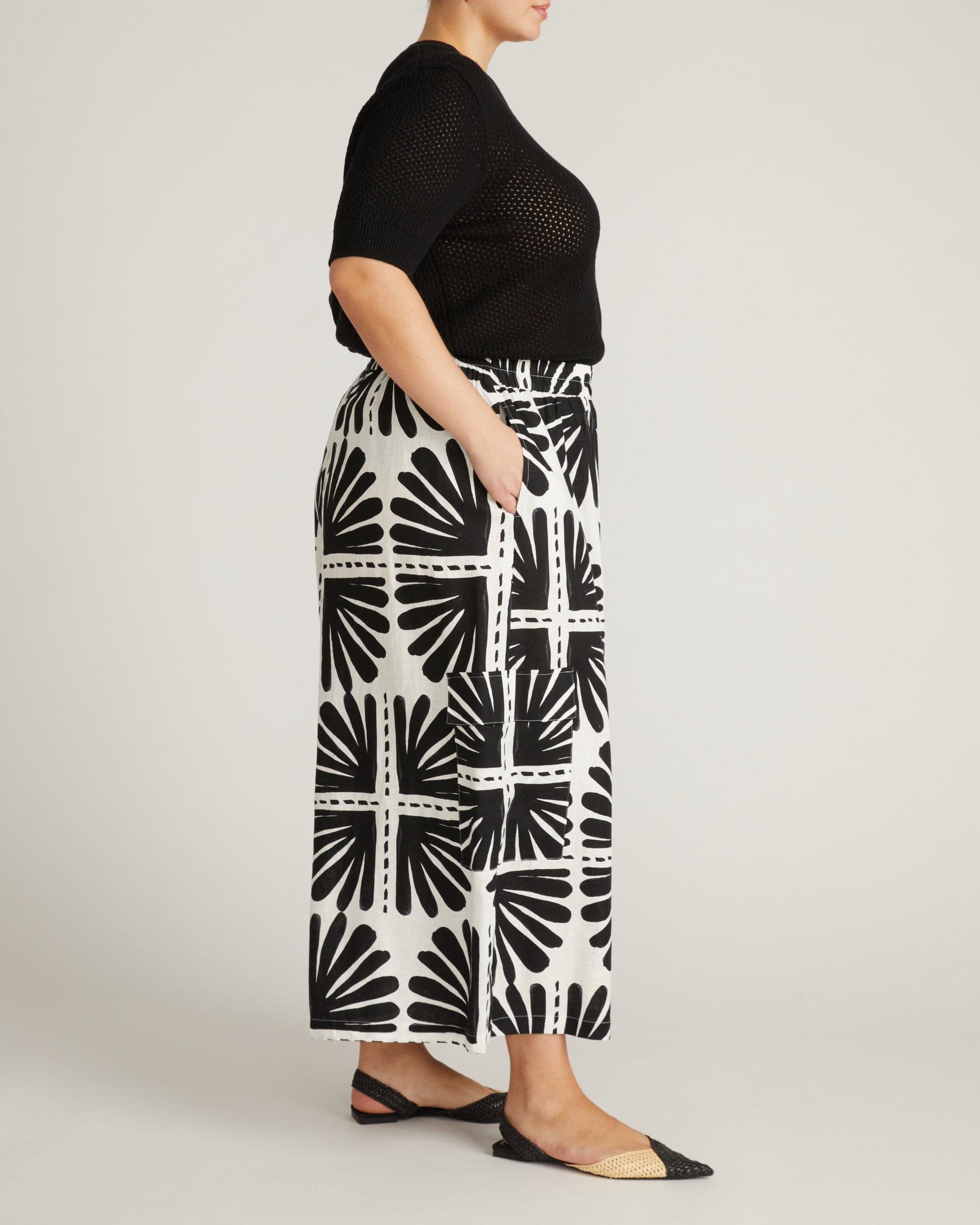 Rosie Pointelle Sweater Top - Black | Plus Size & Straight Size Women's Fashion | Universal Standard