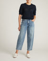 Rosie Pointelle Sweater Top - Navy | Plus Size & Straight Size Women's Fashion | Universal Standard