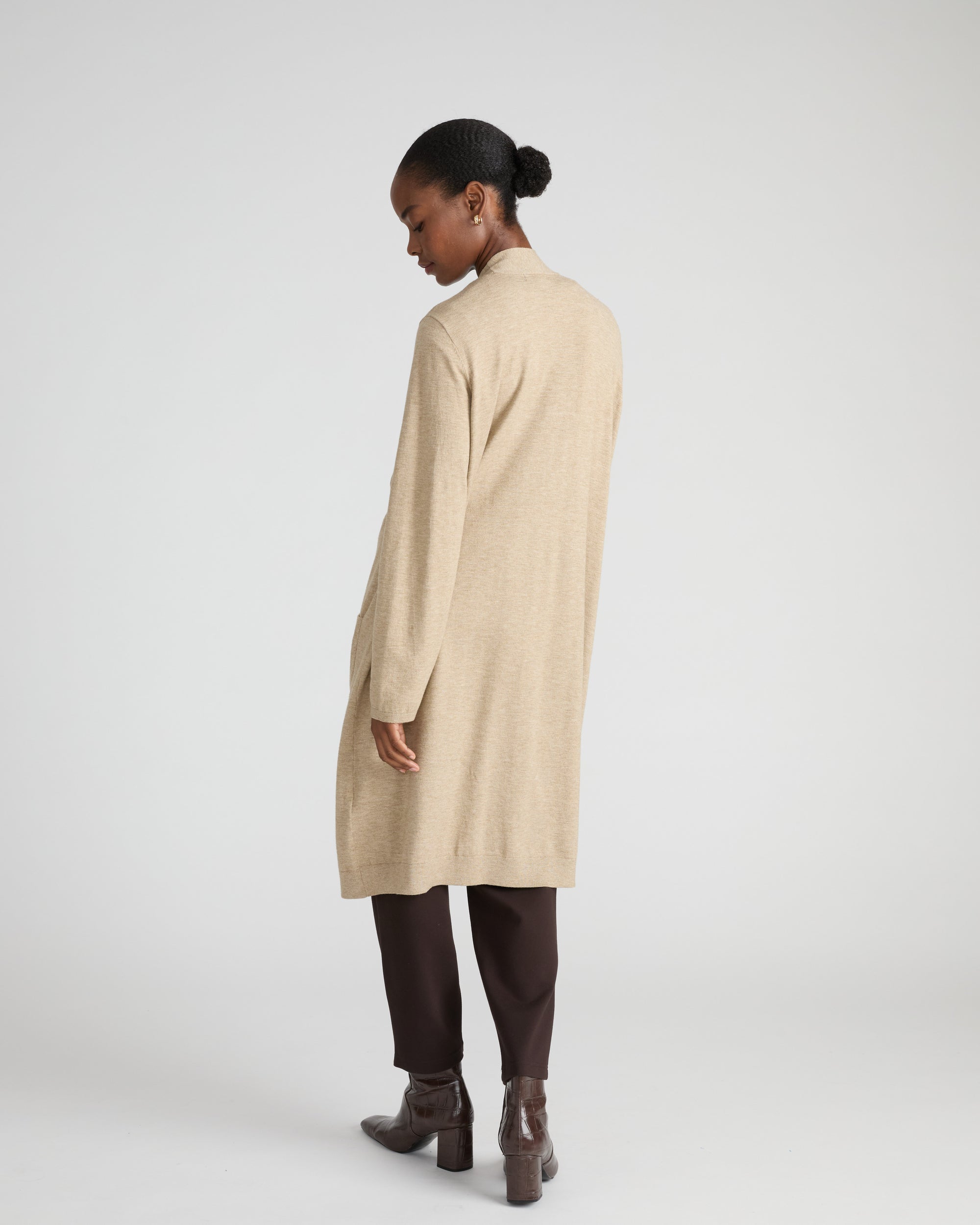 Savvy Double Knit Duster - Almond Dust | Plus Size & Straight Size Women's Fashion | Universal Standard