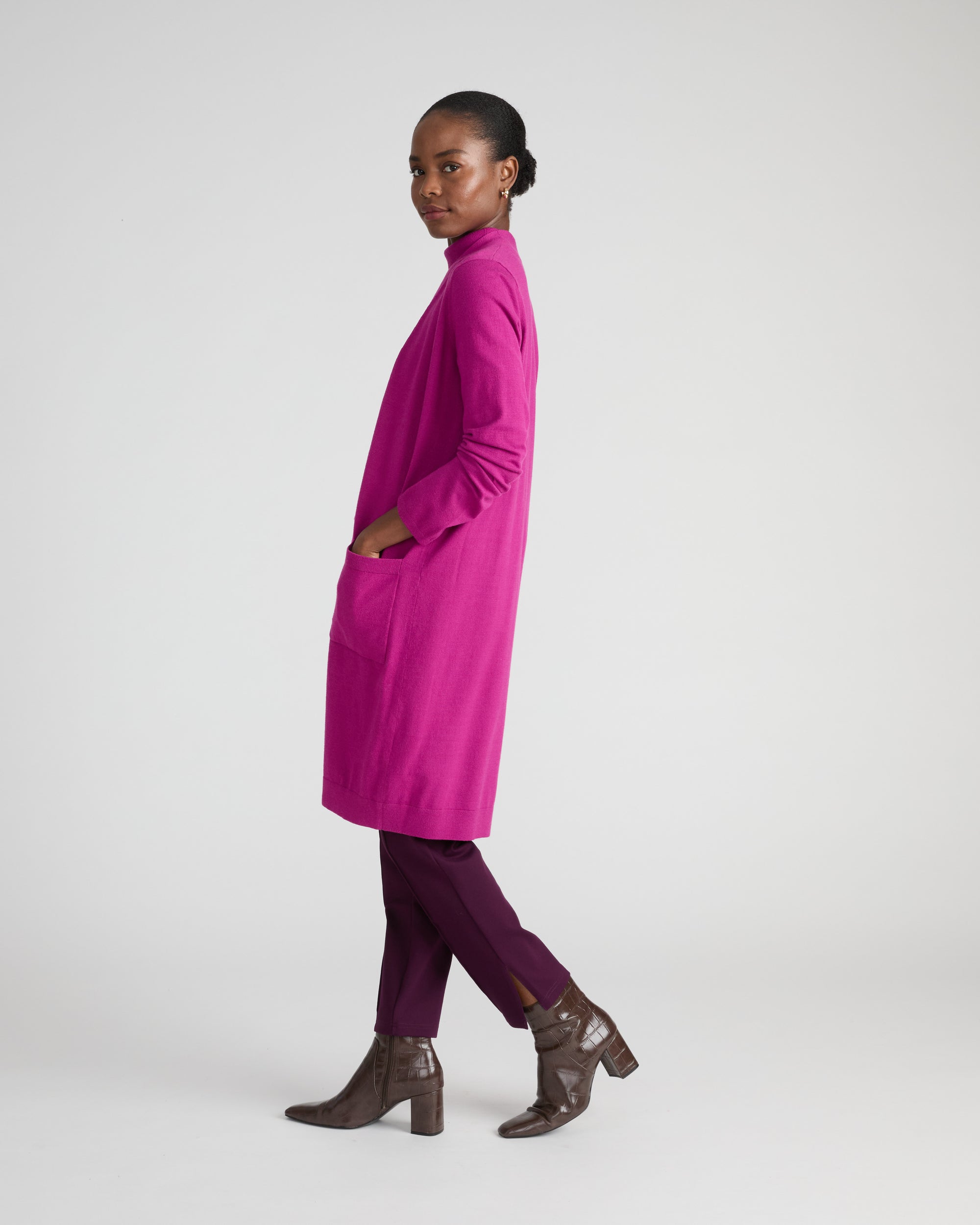 Savvy Double Knit Duster - Rothko Purple | Plus Size & Straight Size Women's Fashion | Universal Standard