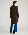 Savvy Double Knit Sweater Cardigan - Espresso