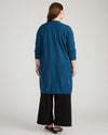 Savvy Double Knit Sweater Cardigan - Deep Teal
