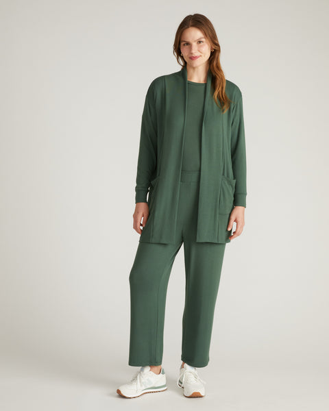 TravelKnit Minimalist Cardigan - Conifer – Universal Standard