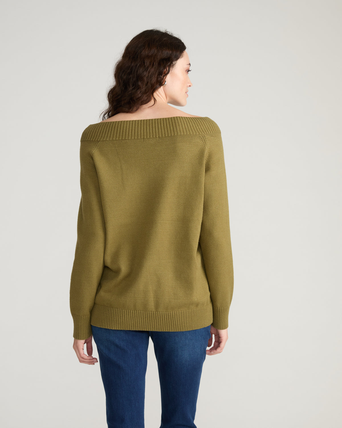 Noomi Cold Shoulder Sweater - Capulet Olive