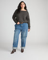 Noomi Cold Shoulder Sweater - Dark Gray