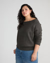 Noomi Cold Shoulder Sweater - Dark Gray