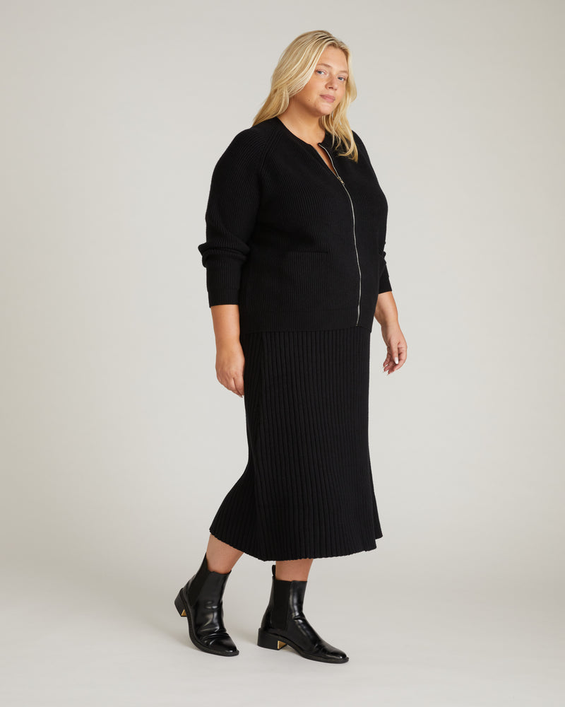 Risa Sweater Skirt - Black