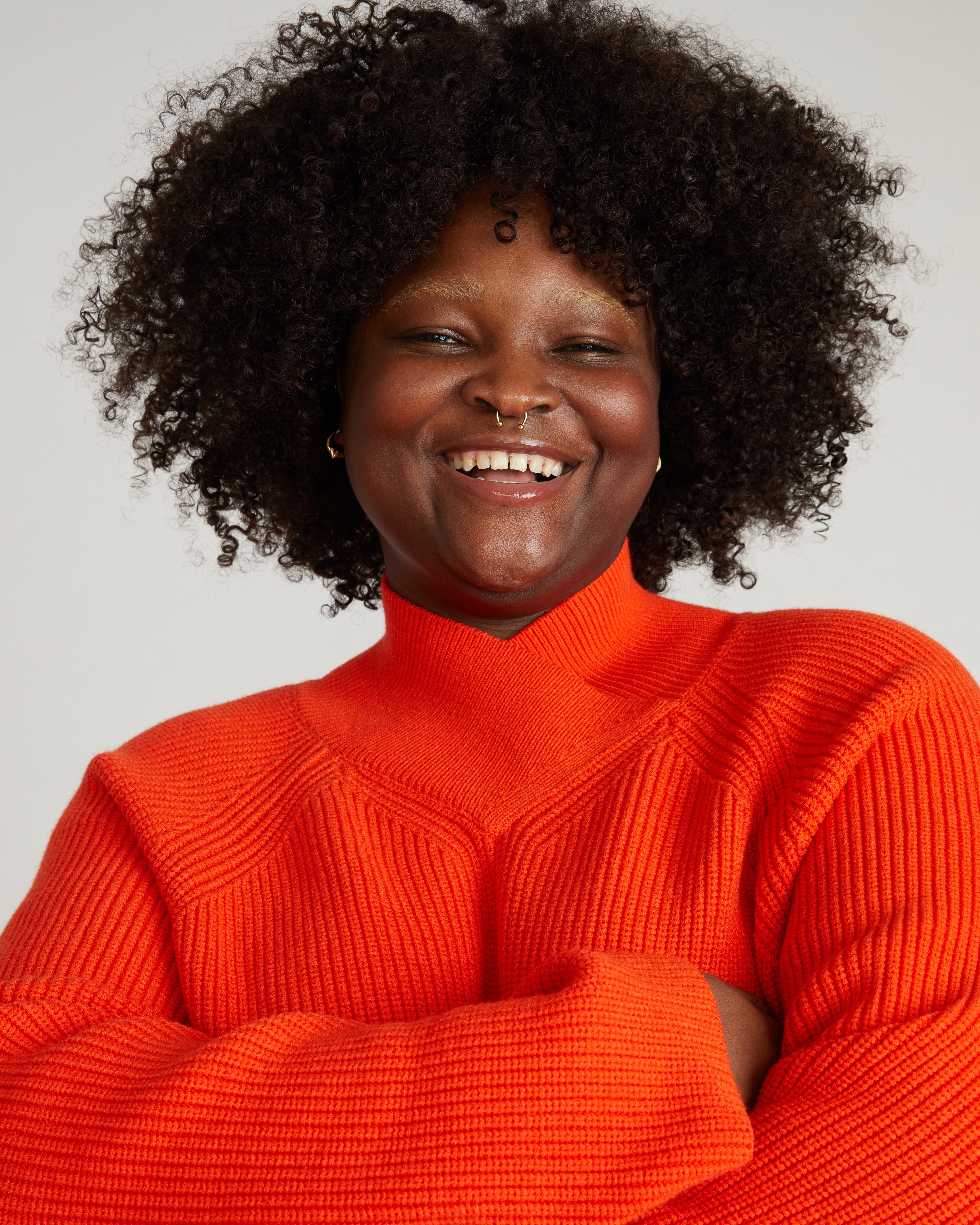 Arly Wrap Neck Sweater - Poppy – Universal Standard