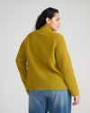 Arly Wrap Neck Sweater - Martini Olive