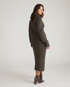 Arly Wrap Neck Sweater - Graphite