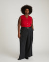 Savvy Fine Knit Cardigan Vest - Carmine