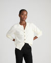Savvy Fine Knit Crewneck Cardigan - Cream | Plus Size & Straight Size Women's Fashion | Universal Standard