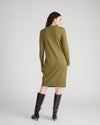 Savvy Fine Knit Everyday Sweater Dress - Capulet Olive