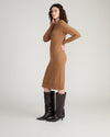 Savvy Fine Knit Everyday Sweater Dress - Classic Camel