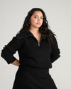 Brenda Zip Sweater - Black
