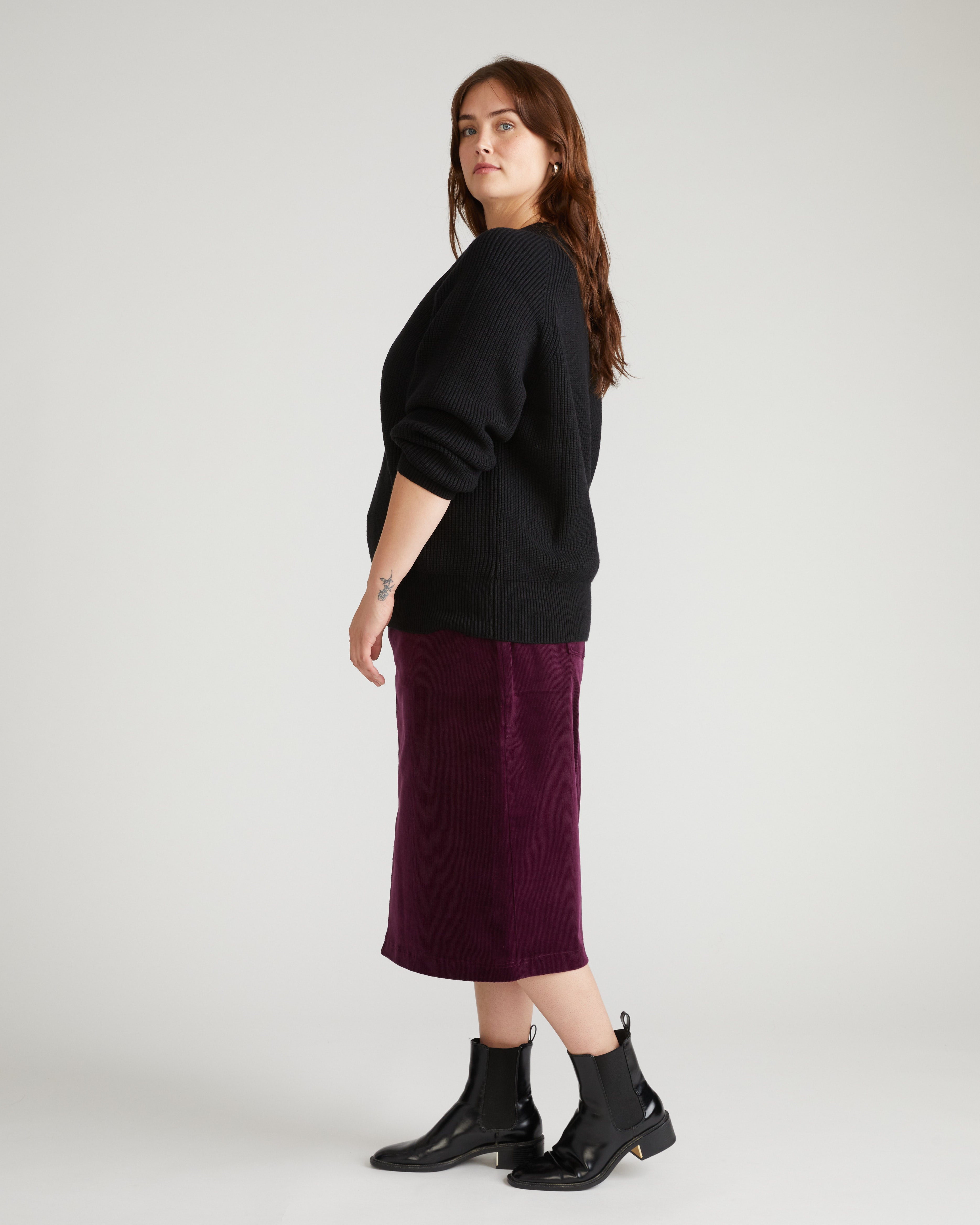 Tori V Neck Sweater - Black – Universal Standard