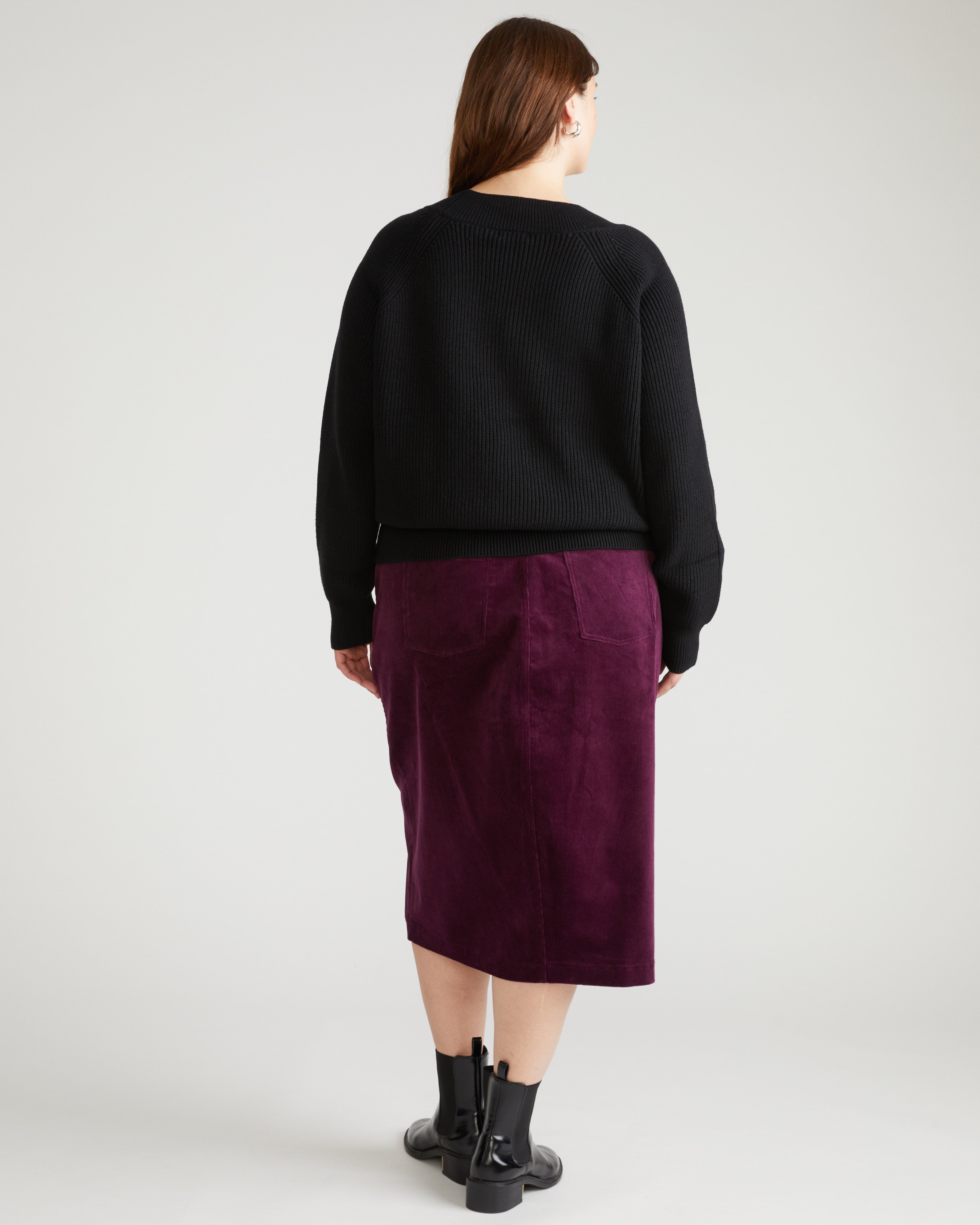 Tori V Neck Sweater - Black – Universal Standard