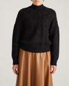 Safiya Cable Knit Sweater - Black