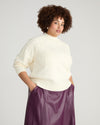 Safiya Cable Knit Sweater - Cream