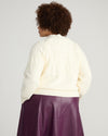 Safiya Cable Knit Sweater - Cream