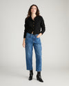 Gabrielle Button-Front Cardigan - Black