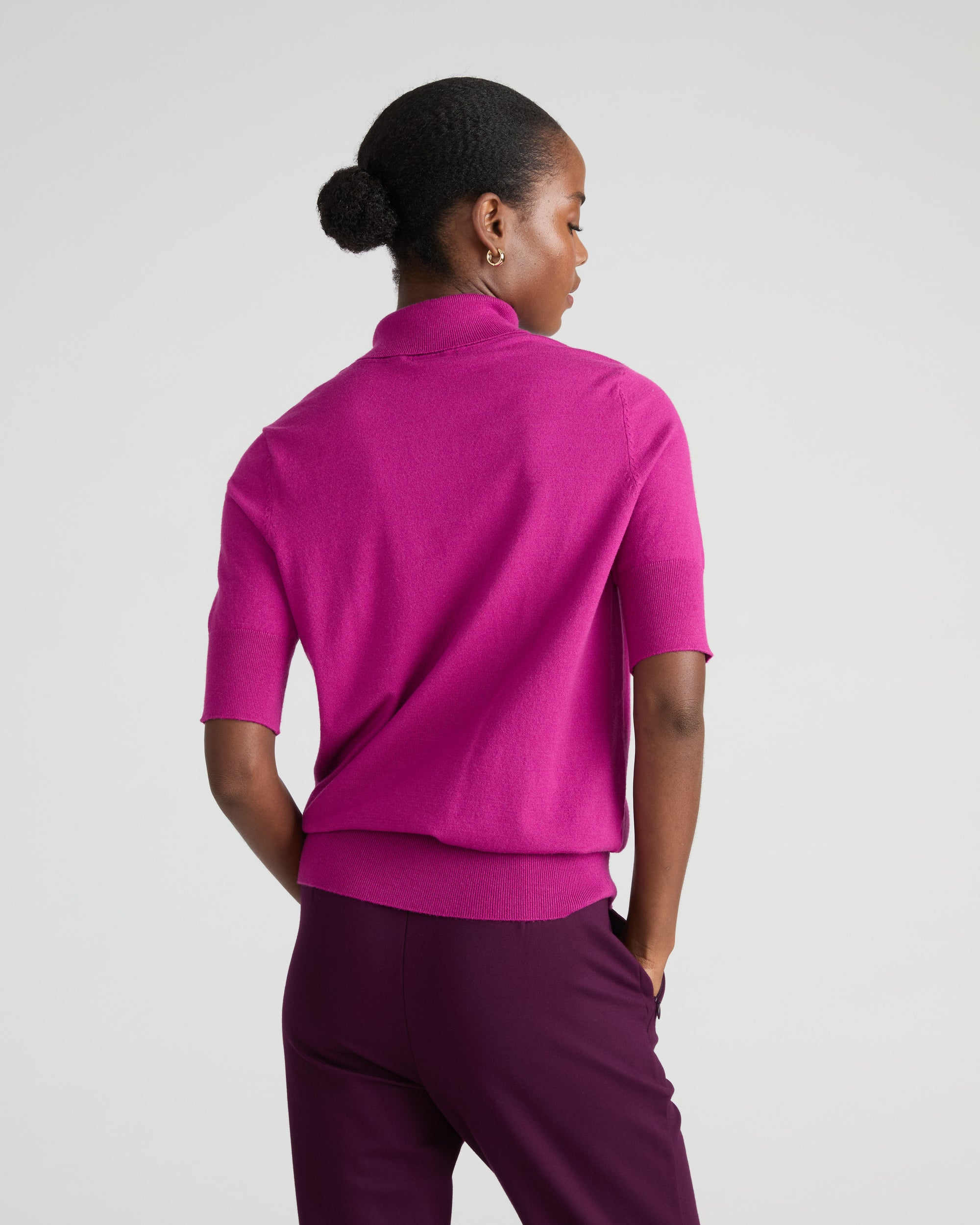 Savvy Fine Knit Turtleneck Sweater Top - Rothko Purple | Plus Size & Straight Size Women's Fashion | Universal Standard