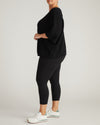 Woman wearing Lotus Sweater - Black from Universal Standard