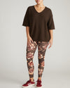 Woman wearing Lotus Sweater - Deep Brown from Universal Standard